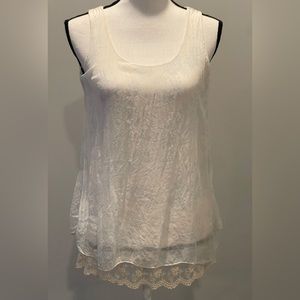 Made in Italy silk top size S